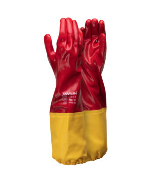 PVC Shoulder Length Gloves With Extension Cuff
