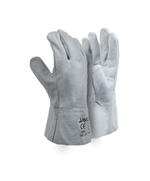 Chrome Leather Double Palm Gloves - 6cm Cuff