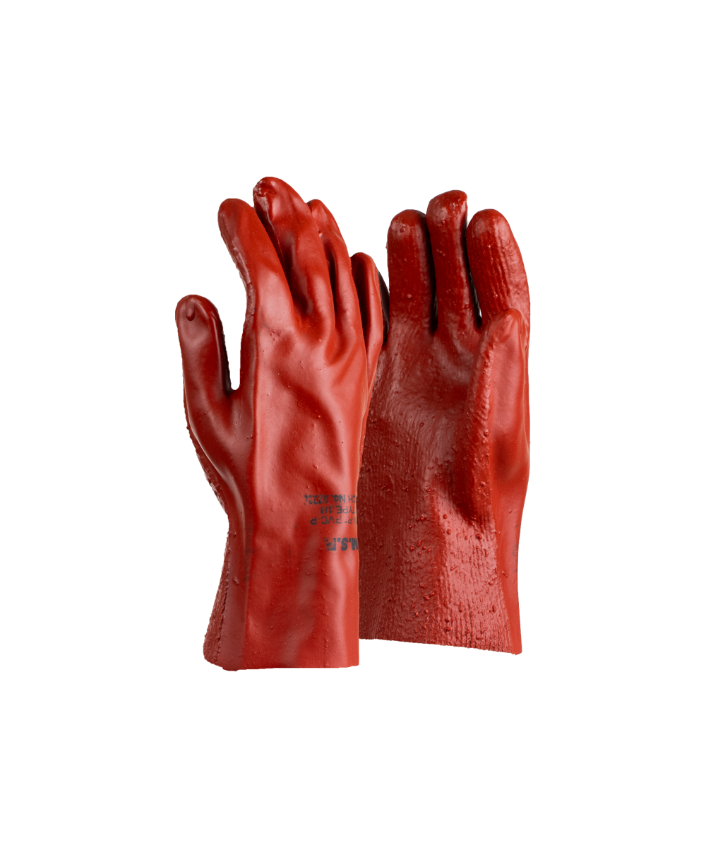PVC Heavyweight Rough Palm Gloves - 27cm