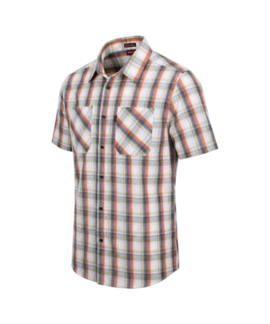 Ratel Check Shirt S/S Green/Orange