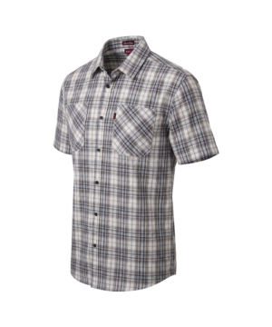 Ratel Check Shirt S/S Stone/Grey