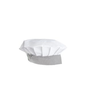 End Of Range - White & Ligne Noir Chefs Hat
