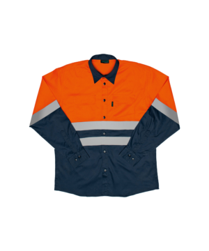 ROCKSAFE Hi-Vis Two Tone Long Sleeve Work Shirt
