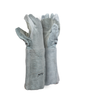 Premium Chrome Leather Apron Palm Gloves - 20cm Cuff