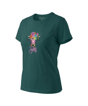 End Of Range - Salty Womens T-Shirt Floral Nguni