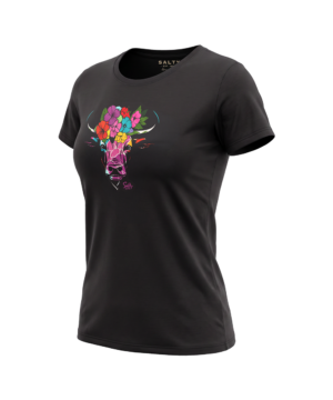 Salty Women's T-Shirt Floral Cow