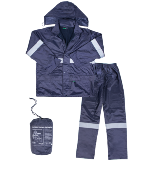 Polyester Lined PVC Reflective Rain Suit