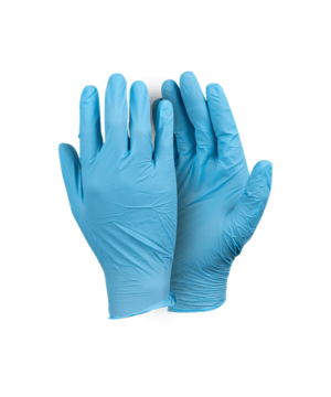 Blue Nitrile Examination Gloves Unpowdered
