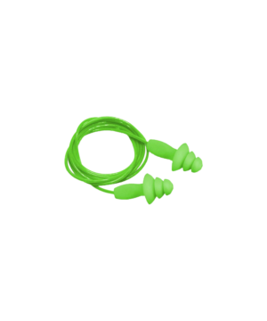 Reusable Green Corded Ear Plugs