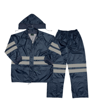Polyester PVC Reflective Rain Suit