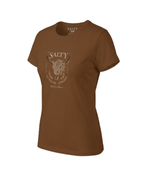End Of Range - Salty Womens T-Shirt Floral Skull