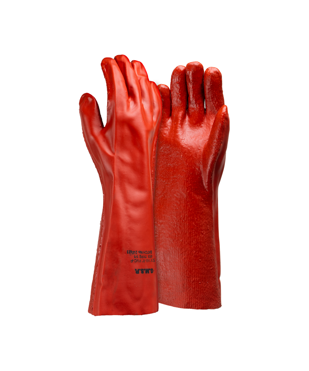 PVC Heavyweight Rouch Palm Gloves - 35cm