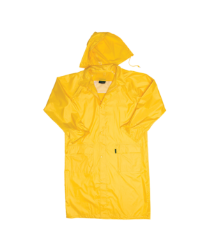 Polyester PVC Calf Length Rain Coat